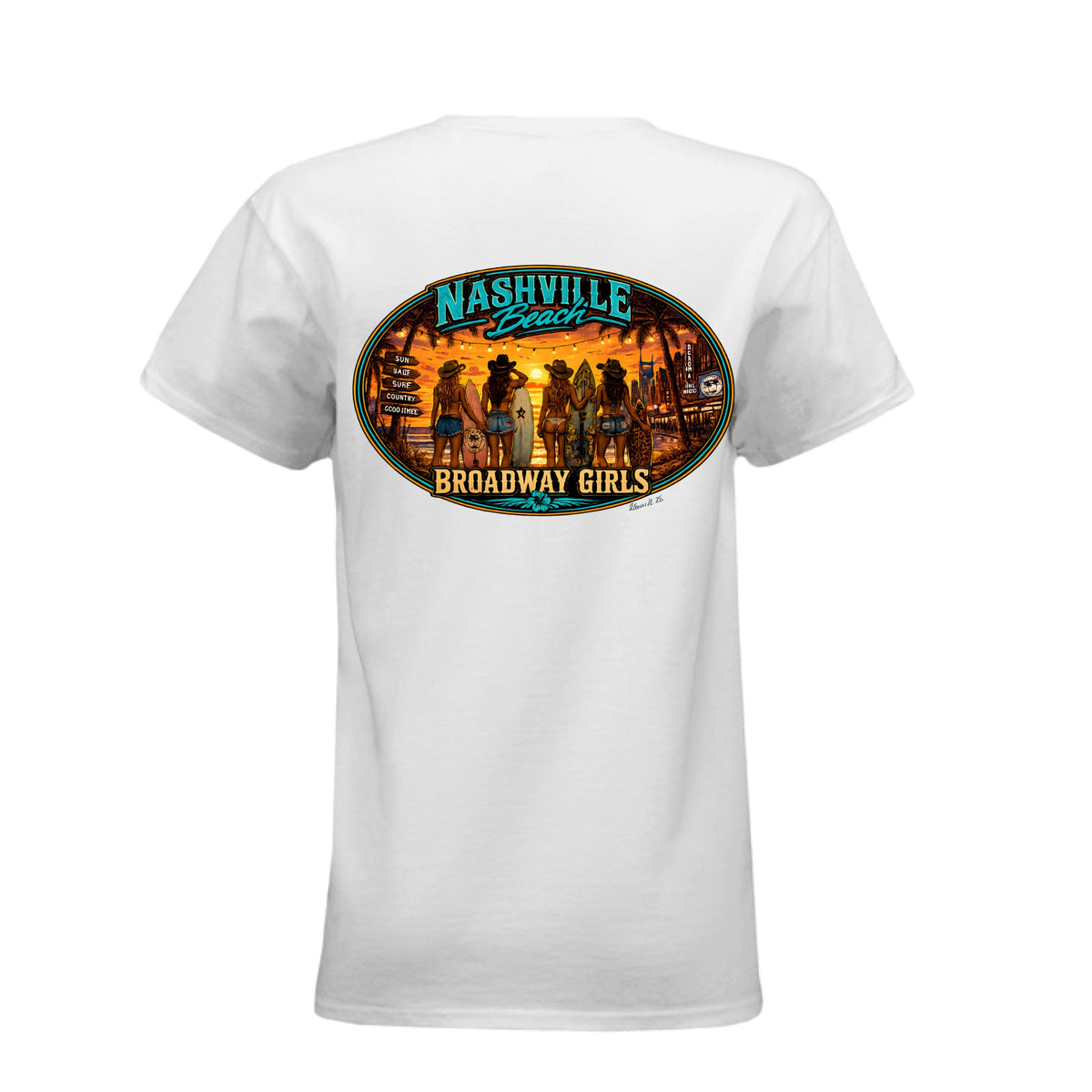 Broadway Girls graphic t-shirt