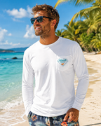 Waves and Whiskey Long Sleeve Shirt – Men’s Surf Long Sleeve