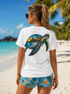 Nashville Beach Sea turtle – Women’s Beach Tee