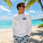 Keep It Reel Blue Marlin Performance Long Sleeve Shirt – Men’s Fishing Shirt
