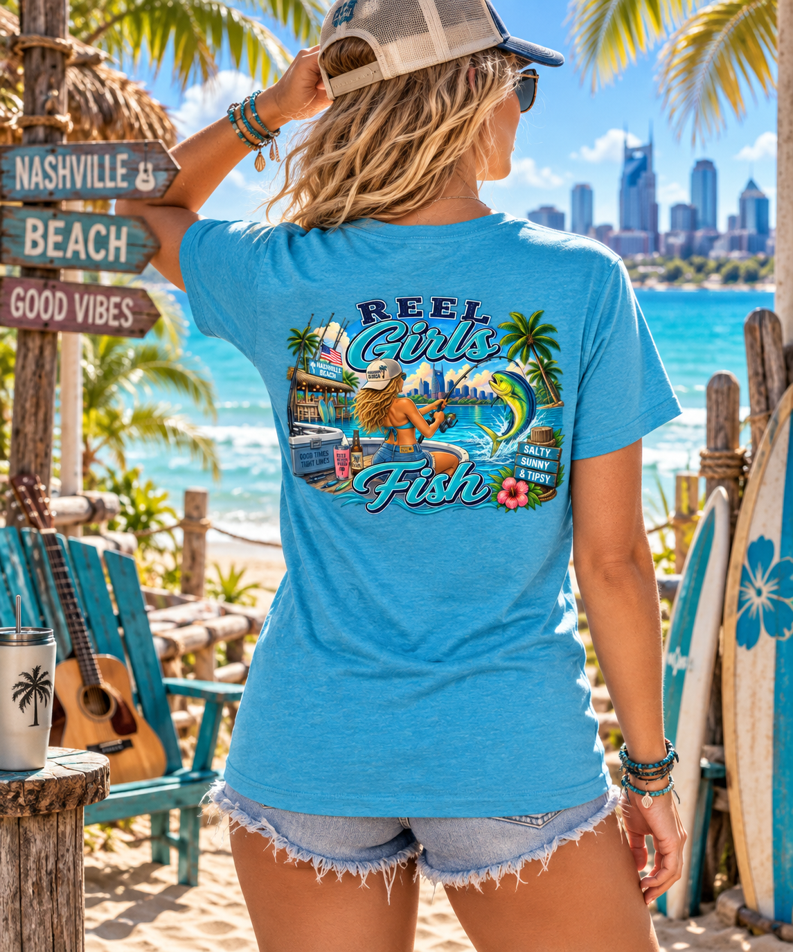 Reel Girls Fish-Graphic tee – Women’s Fishing Tee