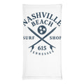 Nashville Beach Surf Shop neck gaiter, front view
