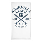 Nashville Beach Surf Shop neck gaiter, front view