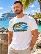 Freedom of the Seas October 2026 Nashville Beach Surf Shop cruise t-shirt model photo at the cruise port