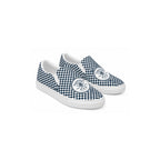 NB Trucks Checkerboard Slip-Ons, angled pair view