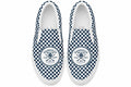 NB Trucks Checkerboard Slip-Ons, top view, Nashville Beach Surf Shop logo