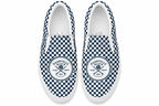 NB Trucks Checkerboard Slip-Ons, top view, Nashville Beach Surf Shop logo
