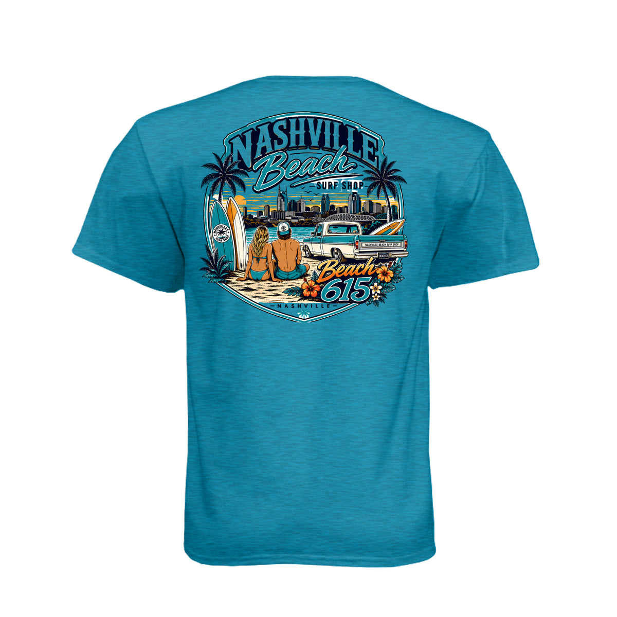 Nashville Beach Beach 615 Graphic T-Shirt