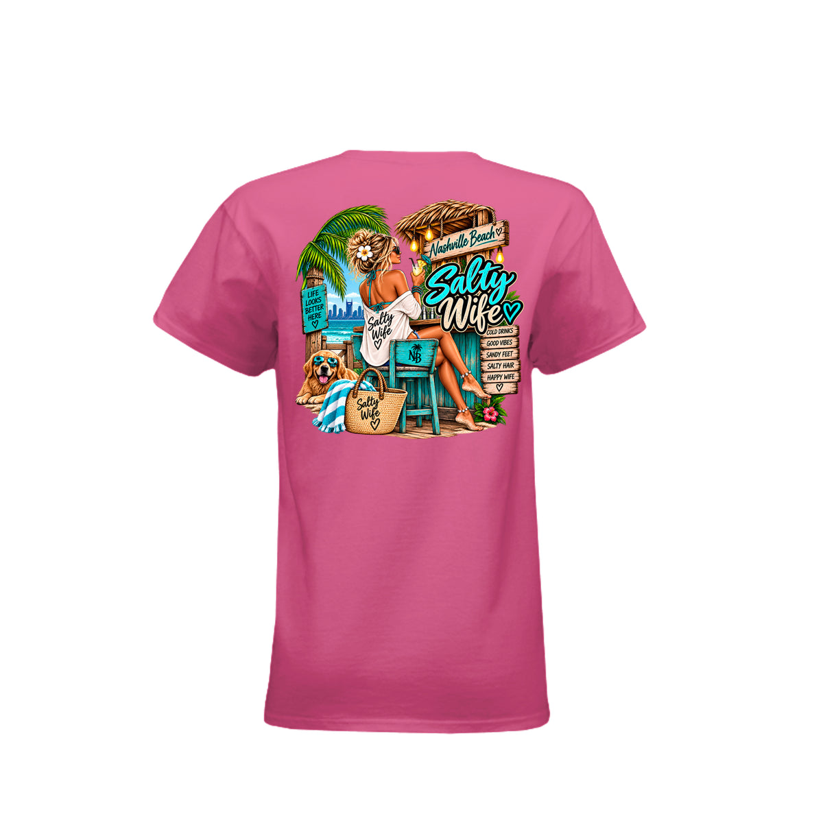 Salty Wife Graphic T-Shirt