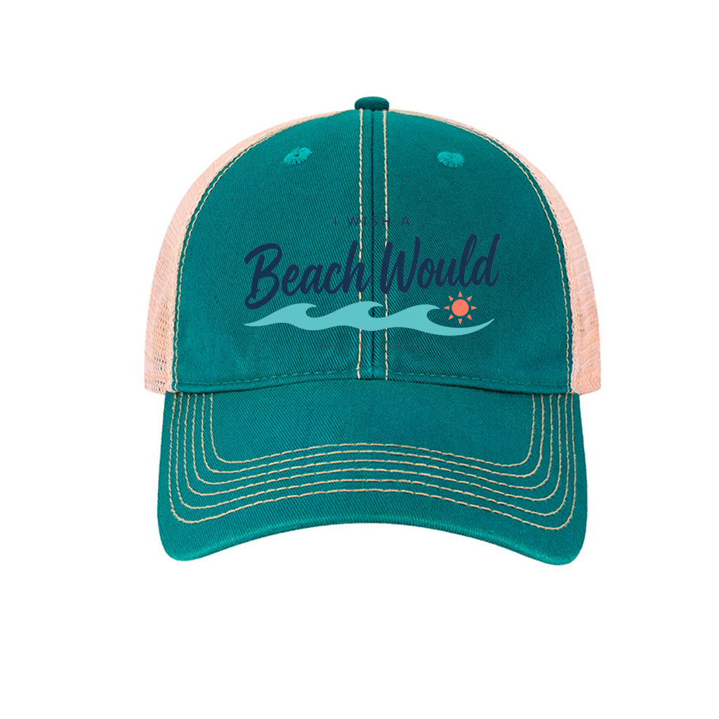 I Wish a Beach Would Trucker Hat - packaging