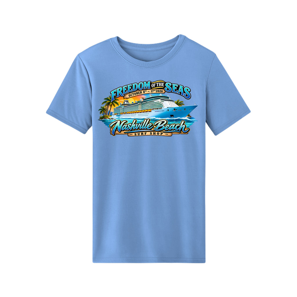 Freedom of the Seas October 2026 cruise t-shirt by Nashville Beach Surf Shop