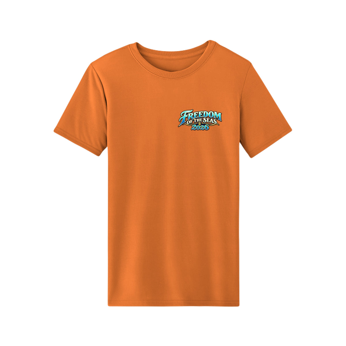 Men's 538486 Freedom of the Seas 2026 Caribbean cruise t-shirt – front view