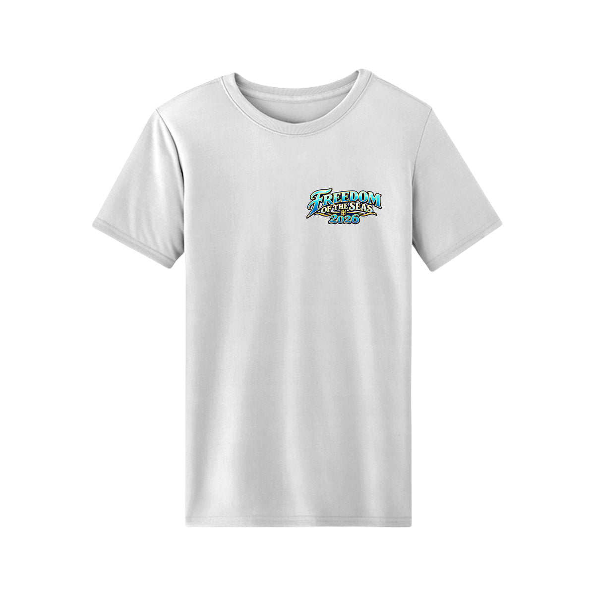 Men's 538486 Freedom of the Seas 2026 Caribbean cruise t-shirt – front view