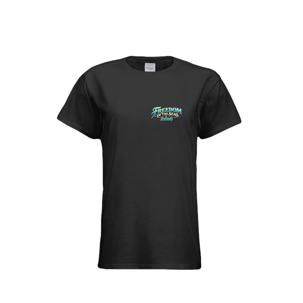 Women's 538493 Freedom of the Seas 2026 Caribbean cruise t-shirt – front view