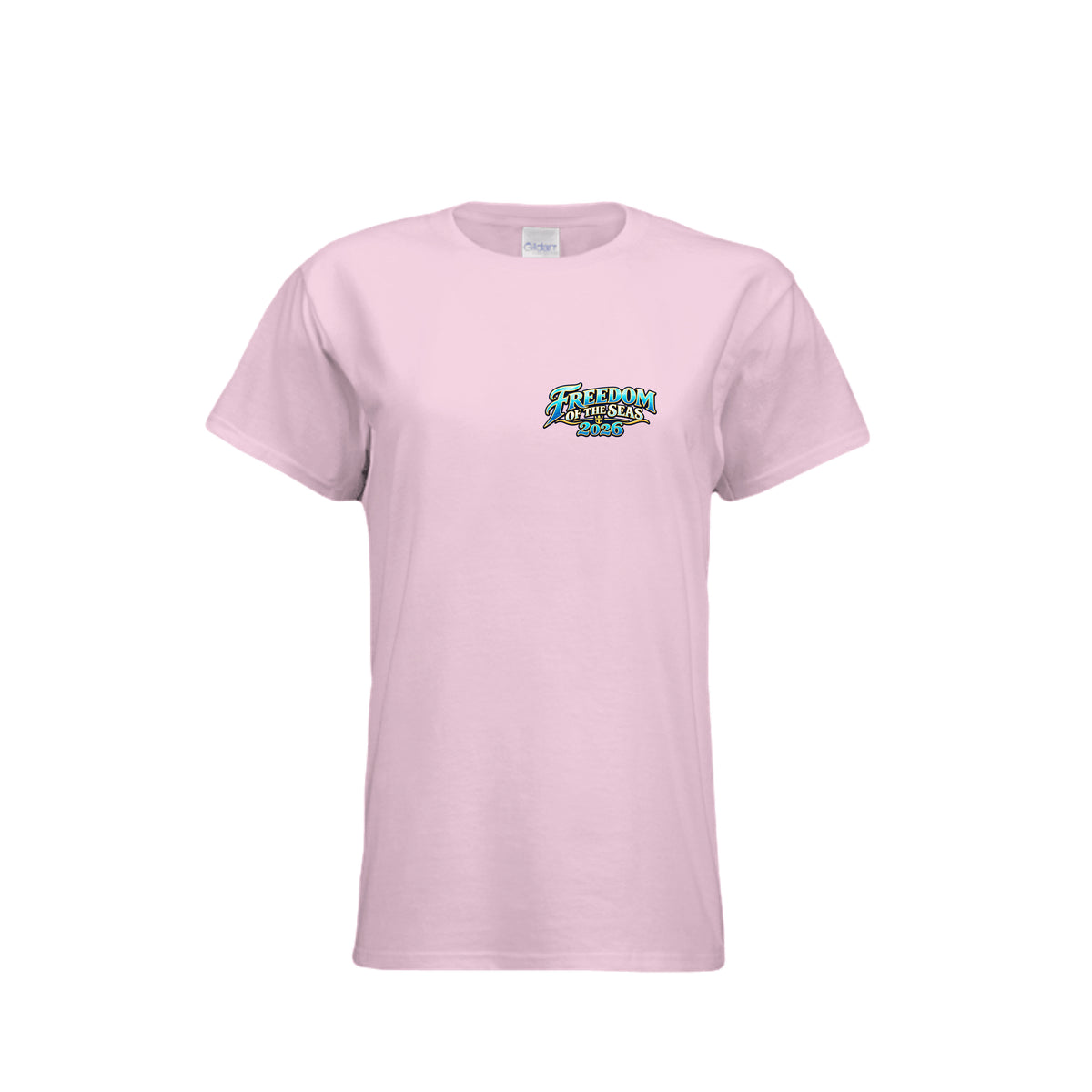 Women's 538493 Freedom of the Seas 2026 Caribbean cruise t-shirt – front view