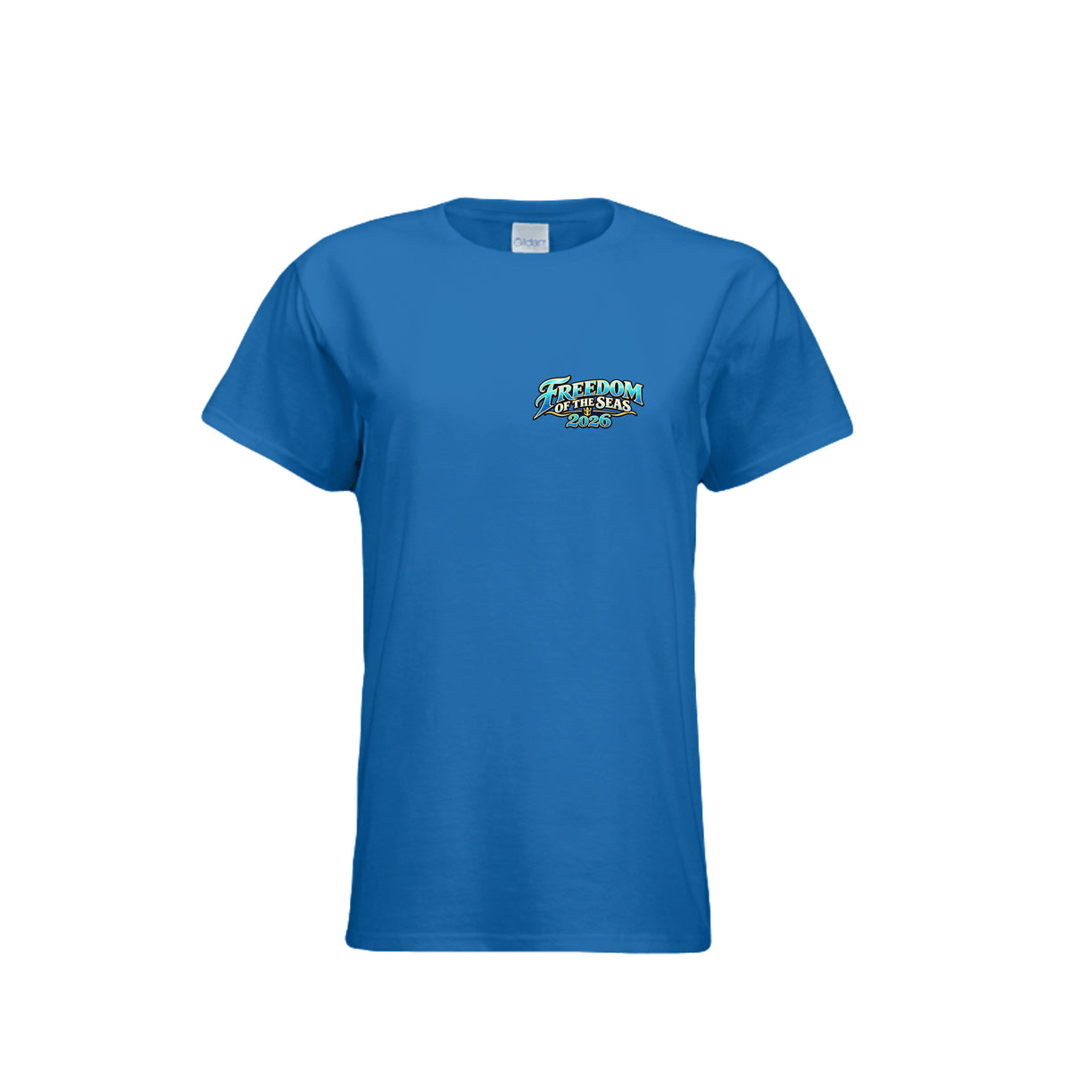 Women's 538493 Freedom of the Seas 2026 Caribbean cruise t-shirt – front view