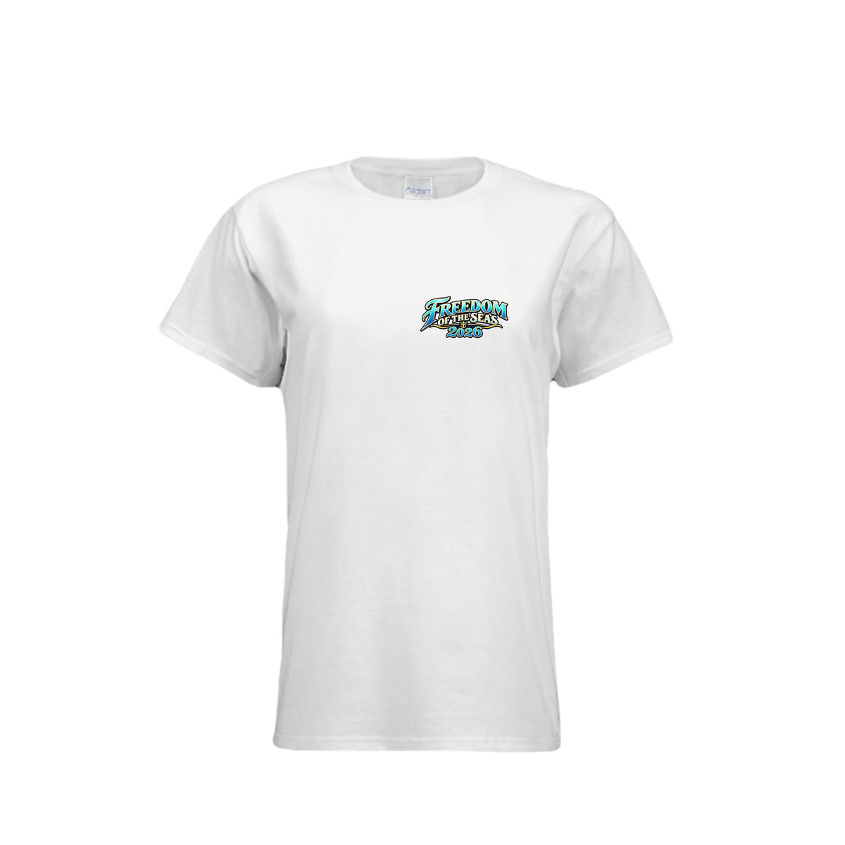 Women's 538493 Freedom of the Seas 2026 Caribbean cruise t-shirt – front view