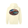 Red White and Blue Vintage Truck Hoodie