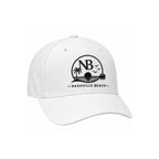 Nashville beach logo -White – Men’s Surf Hat