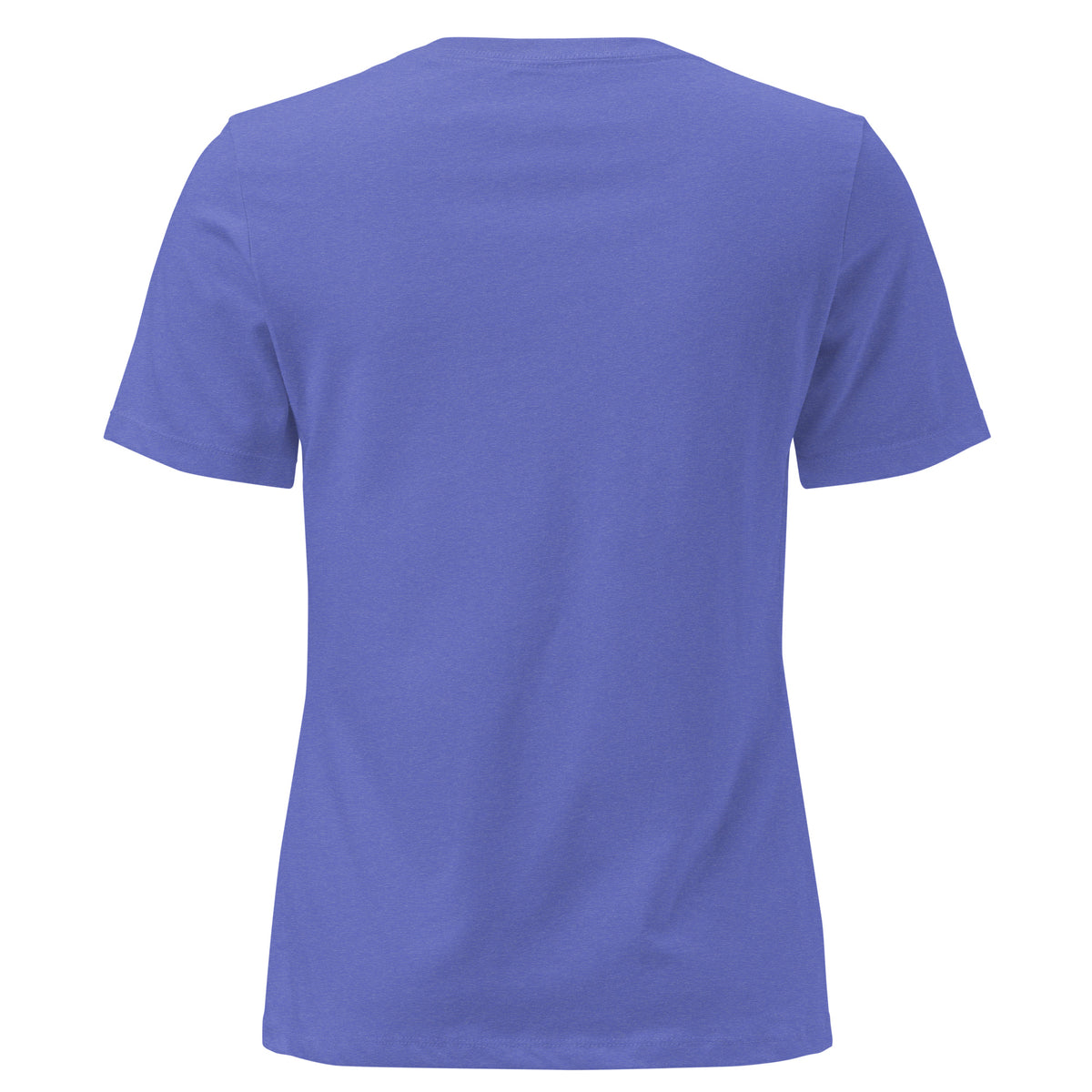 Salt and Light faith script graphic on heather women's relaxed t-shirt - back view